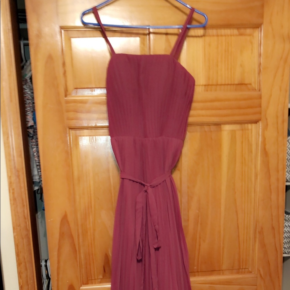 Wine burgundy dress